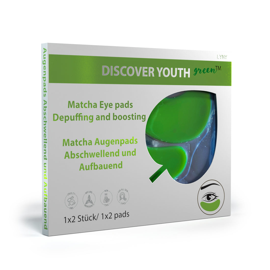 DiscoverYouth Matcha Eye pads- depuffing and boosting